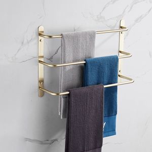 Portasciugamani a Tre Livelli in Acciaio Inox 304 Spazzolato Oro di Lusso, 17,72 Pollici KJWY00, Set di Accessori per il Bagno - Product Image 2