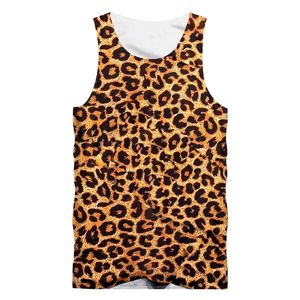 <b>Men</b> Tank Top New Quality Black And <b>White</b> Leopard Print Tank Top 3D Print Street Hip Hop Summer Fashion <b>Vest</b> Summer Oversized - Product Image 4