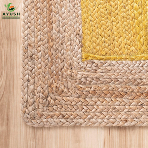 Tapis de bureau – Minimaliste et confortable, fabriqué à partir de fibres de jute 100 % naturelles, tapis sur mesure en provenance d'Inde - Product Image 2
