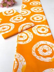 Nouveauté Nigeria : Tissu imprimé wax 100 % coton Grand Super Gold avec effet pailleté pour les dernières tendances de la mode Ankara - Product Image 6