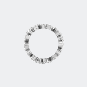 แหวนนิรันดร์ทรงคลัสเตอร์ประดับเพชรแบบผสม 2.25 กะรัต - Product Image 5