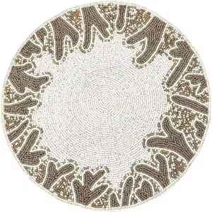 Unique Design Customised Hand Embroidery Table Mat Place-mats Antique Look Tableware Home Decorative Place mats Export Quality - Product Image 5