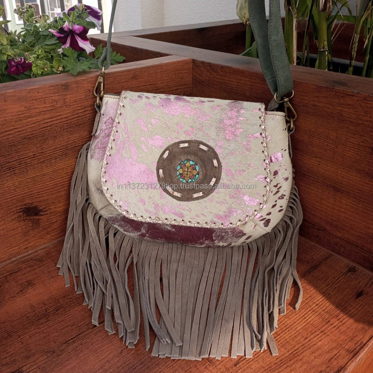 Brown With Pink Metallic