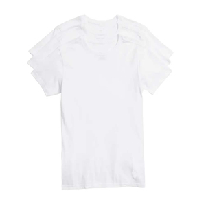 Premium Men's Solid <b>White</b> Crew Neck T-Shirt | 100% Cotton Casual Short Sleeve <b>Tee</b> | Slim Fit Quick Dry Breathable Anti-shrink - Product Image 2