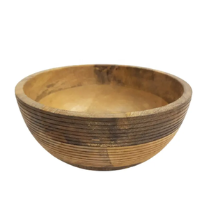 Tazón de Madera Natural Duradero de Moda, Nuevo Estilo, Vajilla para Bodas, Tazón Grande para Comida, Tazones de Madera Personalizables para Decoración de Alimentos - Product Image 1