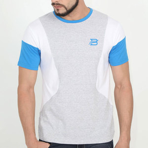 T-shirt en coton pour homme personnalisé, coupe ajustée de haute qualité, manches courtes, haut décontracté basique, design tendance - Product Image 1