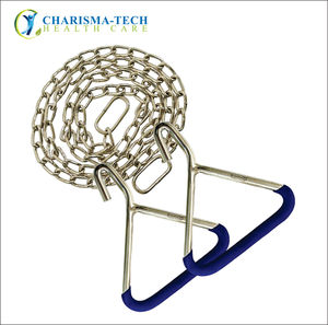 Chrome Plated OB Chain Handle <b>Set</b> Reusable Livestock Cattle <b>Farm</b> Animal Veterinary Instruments for Obstetrics & Veterinary Care - Product Image 3