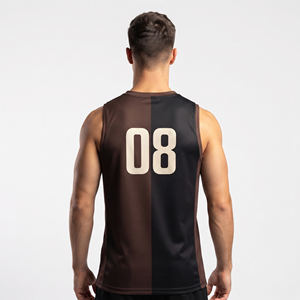 Wholesale High-Performance Netball Jersey Men's V-Neck Netball Jersey Sublimated Print Lightweight Breathable Netball Jersey - Product Image 2