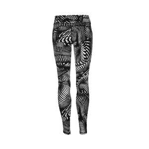 Women's Breathable Anti-Bacterial Standard <b>Thickness</b> Spandex/Polyester Knitted Seamless High Waist Knee-Length Custom <b>Leggings</b> - Product Image 2