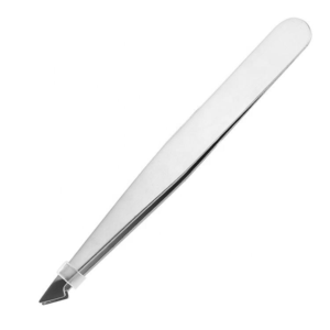 4 Piece Stainless Steel Eyebrow Tweezers Set Slanted Pointed Mini Precision Hair Removal <b>Tools</b> Custom Color Logo - Product Image 1