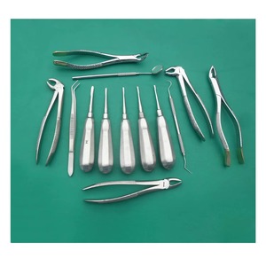 Kit d'instruments de chirurgie dentaire en acier inoxydable, outils chirurgicaux dentaires manuels, outils professionnels pour l'examen des dents et les soins bucco-dentaires - Product Image 1