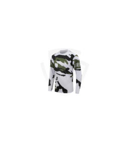 Jersey de Motocross Estampado de Manga Larga, Unisex, de Secado Rápido, Personalizado para Equipos de Carreras, Protección UV, 100% Poliéster - Product Image 1