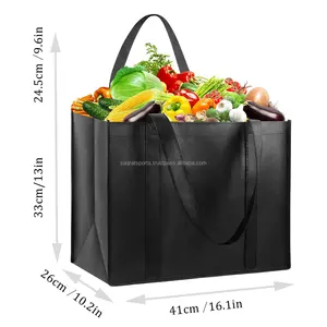 Bolso de compras de algodón resistente con logotipo personalizado impreso sublimación de impresión completa en lona reciclada ecológica para promociones - Product Image 2