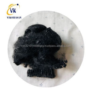 Fibra cortada negra seca sólida Tela de desecho reciclada de la fábrica más grande de Vietnam Relleno de guata Retardante de llama Vikohasan - Product Image 5