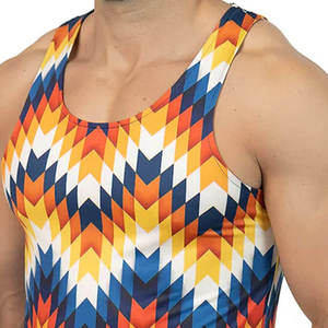 Camiseta sin Mangas Ligera para Hombre, Sublimada, Casual, Transpirable, Duradera, Personalizable, de Alta Calidad, Venta al Por Mayor, Nueva Llegada 2026 - Product Image 3