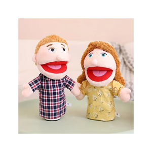Plush Puppet With Yellow Floral Dress And Brown Hair <b>Soft</b> <b>Stuffed</b> Animal <b>Toy</b> For Kids Age 2 To 4 Years Girls - Product Image 4