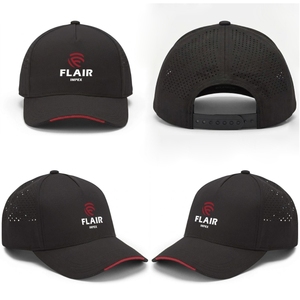 Custom Laser Perforated Performance Trucker Cap – Quick Dry <b>Waterproof</b> 5-Panel Sport <b>Hat</b> Wholesale OEM - Product Image 1