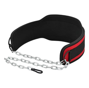 Geo Brother Company Custom Neoprene Heavy Duty Dip <b>Belt</b> <b>Chain</b> for Weighted Dips Pull-Ups Hip Strength Training Weightlifting - Product Image 4