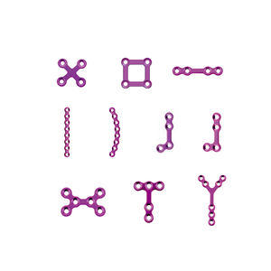 Placa Maxilofacial de Titanio Personalizada CMF Mini Implant 2026 de 0.6mm, 0.8mm, 1.0mm del Sistema Mahfooz Instruments - Product Image 1