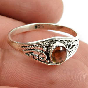 Natural Yellow Tourmaline Gemstone <b>Solitaire</b> Boho <b>Ring</b> Crafted From 925 Sterling <b>Silver</b> Pretty <b>Silver</b> <b>Rings</b> For Girls & Women - Product Image 4