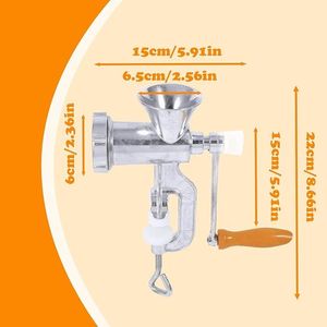 Picadora de Carne Manual de Acero Inoxidable de Alta Resistencia, Máquina Manual para Moler Carne y Vegetales - Product Image 2