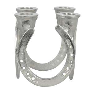 <b>Brass</b> Antique 4 Arms Horse Shoe Style <b>Candlestick</b> Candle Stand Table Centerpiece Items Home Decoration - Product Image 5