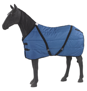 Mantas acolchadas de poliéster para caballos, impermeables, rellenas de algodón, con refuerzos más largos, para invierno, suministros para establos. - Product Image 2