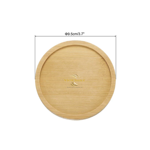 Eco Friendly Bamboo Round <b>Coaster</b> Natural <b>Drink</b> Mat for Tableware and Wholesale Supply - Product Image 1