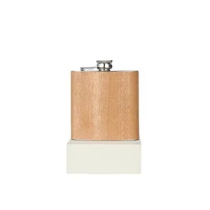 Wooden Wrap Hip Flask SDrink <b>Container</b> Stylish Durable Flask For Daily Or Occasional Use Wooden Finished For Premium Appeal - Product Image 1