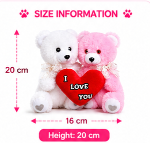 Oso de Peluche para Parejas, Juguete de Peluche Suave de Velboa, Cojín para Abrazar, Regalo Romántico, Personalizado, OEM, Venta al Por Mayor - Product Image 2