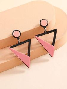 Boucles d'oreilles pendantes en résine colorée, bijoux artistiques faits à la main, accessoire de mode léger, fournisseur en gros - Product Image 5