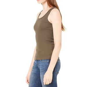 Sleeveless <b>Top</b> Casual Short Print/OEM Service Available Customizable T-shirts Fitness Crop Tank <b>Top</b> For Women Pakistan Made - Product Image 2