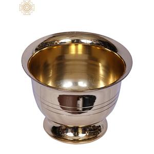 Handmade 5-Inch Small <b>Brass</b> Chandan Pela Traditional Indian Design <b>Frames</b> Crafted in India - Product Image 1