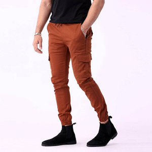 Pantalones Cargo Casuales de Estilo Urbano para Hombre, 100% Algodón, Cintura Media, Secado Rápido, Ecológicos, Hechos en Pakistán - Product Image 2