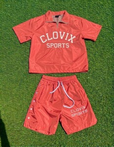 Ensemble coupe-vent unisexe en nylon, veste et pantalon streetwear, ensemble de survêtement à séchage rapide pour l'entraînement en plein air - Product Image 6