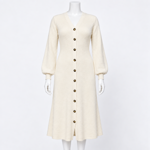 Cardigan en viscose pour femme, manches longues, col en V, coupe trapèze, couleur unie, respirant, ouvert sur le devant, décontracté, élégant, léger, tricoté - Product Image 1