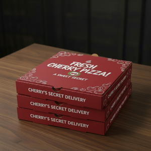 กล่องพิซซ่าพิมพ์ลายตามสั่ง เป็นมิตรกับสิ่งแวดล้อม บรรจุภัณฑ์ส่วนบุคคลสำหรับร้านอาหาร บรรจุภัณฑ์สำหรับส่งพิซซ่า - Product Image 1