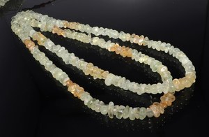 ลูกปัดเพรนไนต์ดิบสีเขียวขนาด 6-7 มม. แบบเรียบขัดเงา ลูกปัดพลอยเพรนไนต์ขนาด 16 นิ้ว ลูกปัดเพรนไนต์สีเขียวแบบเม็ดหลวม - Product Image 2