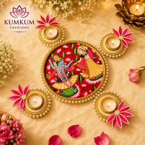 Juego de Rangoli de Moda con Portavelas para Velas de Té, Decoración para Bodas Indias, Diwali, Ganesh Chaturthi, Recuerdos Festivos, Regalo de Agradecimiento, Decoración para el Hogar - Product Image 2