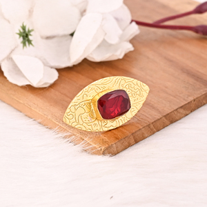 Garnet Hydro <b>Ring</b> Handmade <b>Adjustable</b> Fashion Jewelry for Women - Product Image 3