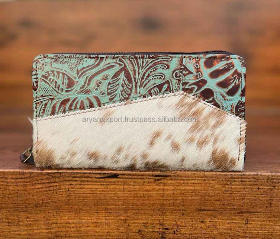 Brown With Turquoise Print