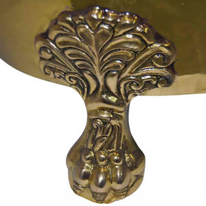 Baignoire à pattes en laiton poli de designer avec porte-serviettes et anneaux, fabriquée par un fournisseur indien pour adultes, pour salle de bain de luxe - Product Image 5