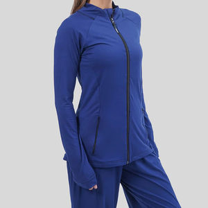 Service OEM, veste de yoga pour femmes personnalisable, respirante, de haute qualité, en spandex/polyester, professionnelle, best-seller avec OEM - Product Image 6