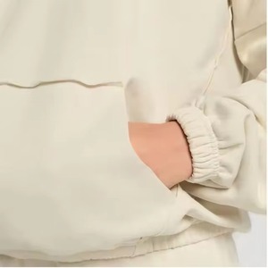 Ensemble de sport et streetwear 2 pièces pour femme de haute qualité, taille XL, couleur personnalisée, sweat à capuche uni, short au-dessus du genou, séchage rapide, respirant - Product Image 6