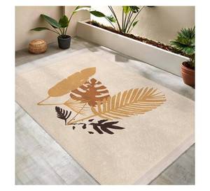 พรมปูพื้นลายใบไม้เขตร้อนแบบนามธรรมทันสมัย ดีไซน์ลายต้นปาล์มเรียบง่าย ผลิตจากโพลีเอสเตอร์เนื้อนุ่ม กันลื่น เหมาะสำหรับห้องนั่งเล่นและห้องนอน - Product Image 3