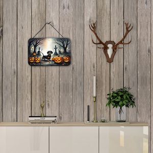 New Dachshund Spooky Halloween Aluminum Metal Sign Multicolor 8HX12W Wall Door <b>Hanging</b> Prints <b>for</b> Kitchen <b>Bar</b> <b>Home</b> Decor - Product Image 4