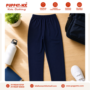 Collants d'uniforme scolaire pleine longueur pour filles, qualité supérieure, bleu marine, taille élastique, fournisseur en gros - Product Image 6