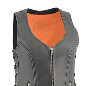 Chaleco de Cuero con Flecos Estilo Vaquero para Mujer, Logotipo Personalizado, Precio de Fábrica, Fabricante Mayorista - Product Image 2