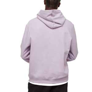 Sweat-shirts à capuche en molleton français épais pour hommes, 100% coton, haute qualité, avec broderie de patch, teinture unie, pour l'hiver - Product Image 3