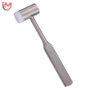 Marteau à os dentaire de qualité supérieure en acier inoxydable, instrument chirurgical orthopédique avec têtes interchangeables en nylon et en acier - Product Image 1